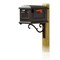 Special Lite Products Traditional Curbside Mailbox with Sorrento front single mailbox mounting bracket